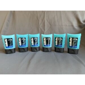Lot of 6 Gillette Mens After Shave Gel Sensitive Skin 2.5 fl oz Grooming Shaving